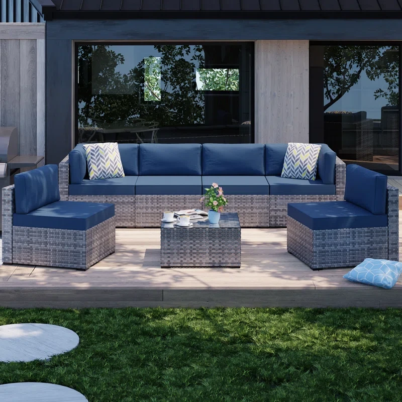 6 - Person Outdoor Seating Group with Cushions