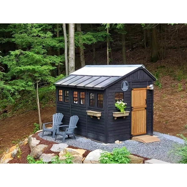 8 ft. W x 12 ft. D Cedar Wood Sunshed Garden Shed