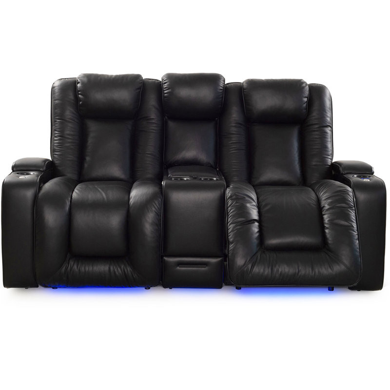 Mearl Upholstered Home Theater Seating with Cup Holder