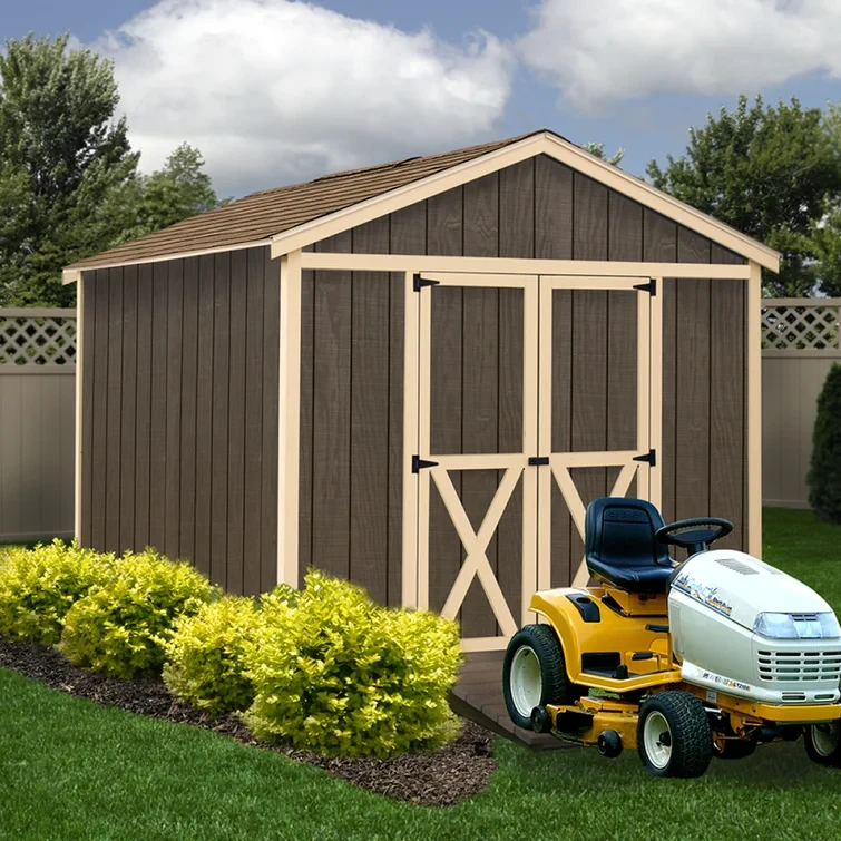 Danbury 8 ft. W x 12 ft. D Solid Wood Storage Shed