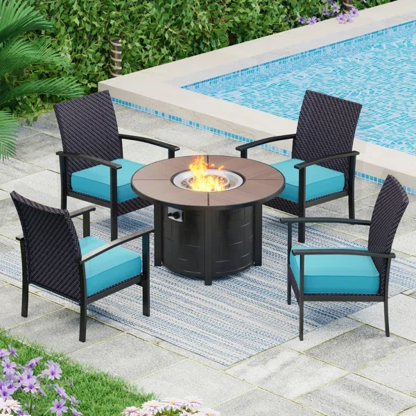 Alyah 4 - Person Outdoor Seating Group with Cushions