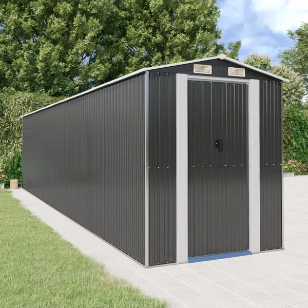 6 ft. 3.6 in W x 11 ft. 8.6 in. D Metal Storage Shed