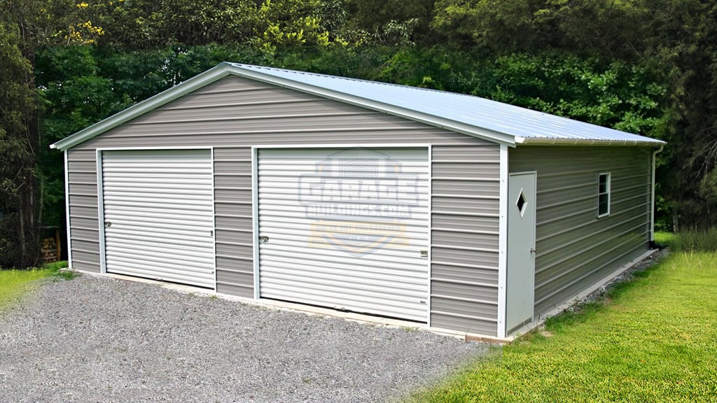 Metal Garages 24'x26' Two Car Garage