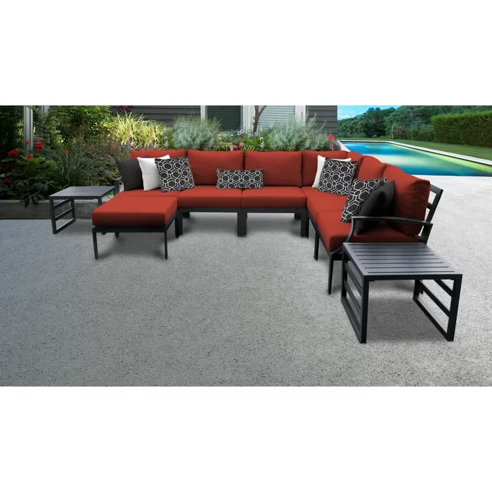 Analyssia 5 - Person Outdoor Seating Group with Cushions