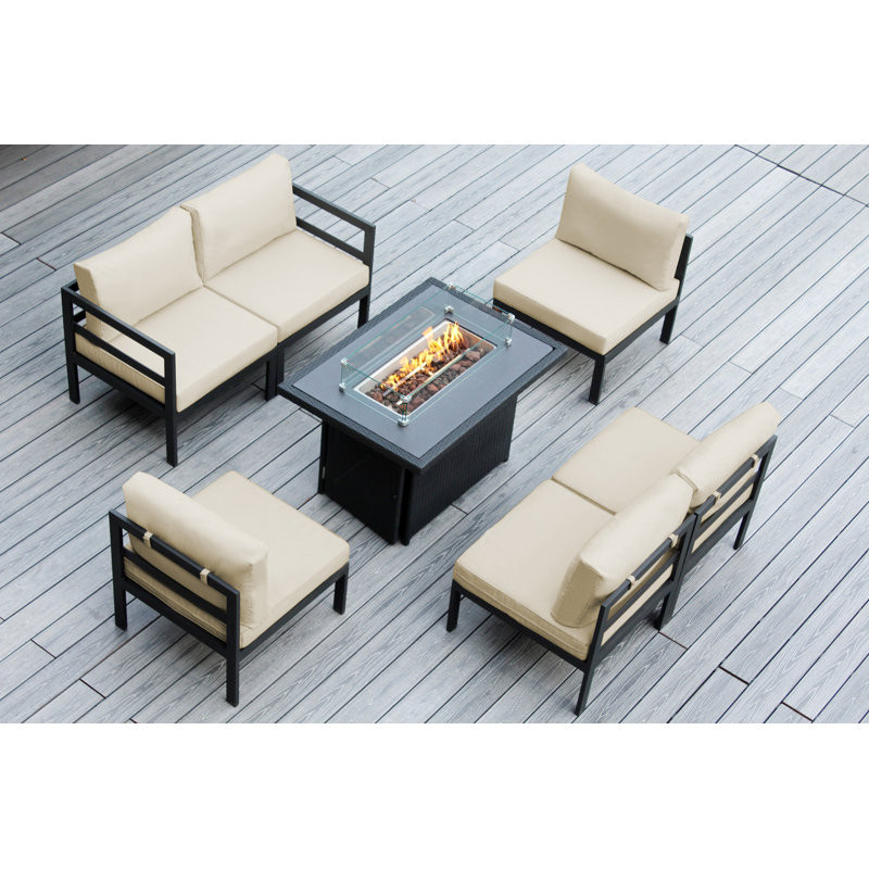 Josede 6 - Person Outdoor Seating Group with Cushions