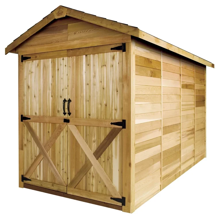 Rancher 6 ft. W x 9 ft. D Western Red Cedar Wood Storage Shed