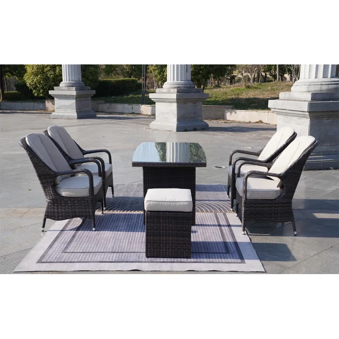 Algird 6 - Person Outdoor Seating Group with Cushions