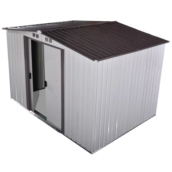 8 ft. W x 8 ft. D Metal Storage Shed