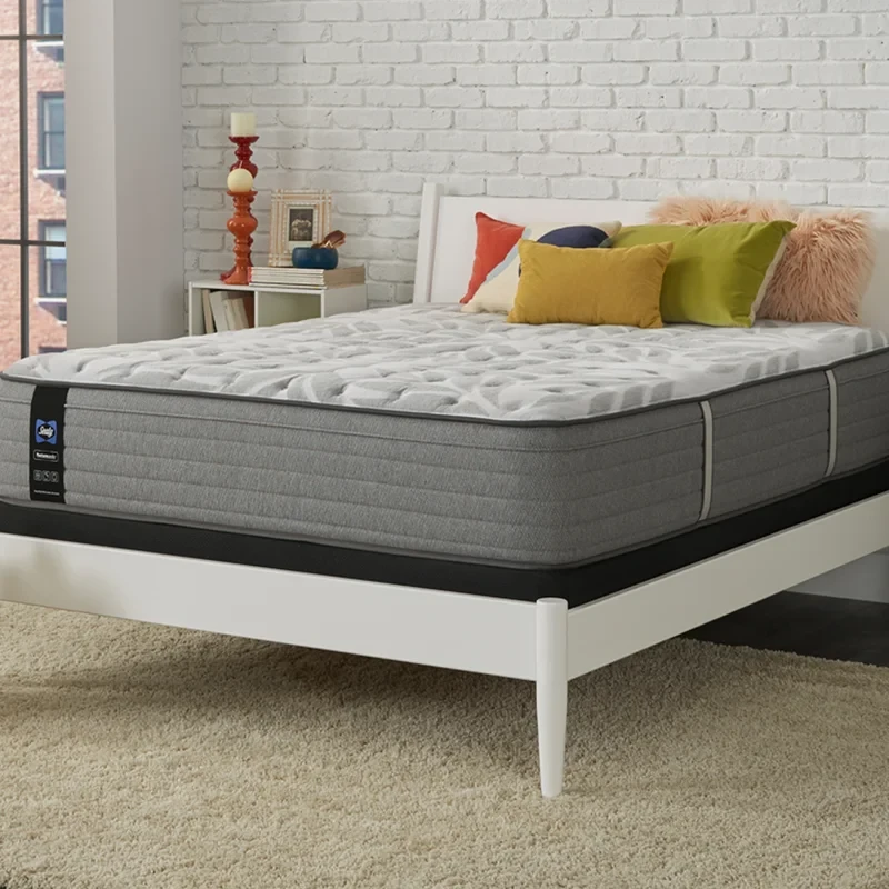 Sealy Posturepedic Mill Park 14" Firm Faux Euro Top Innerspring California King Size Mattress And Box Spring Set