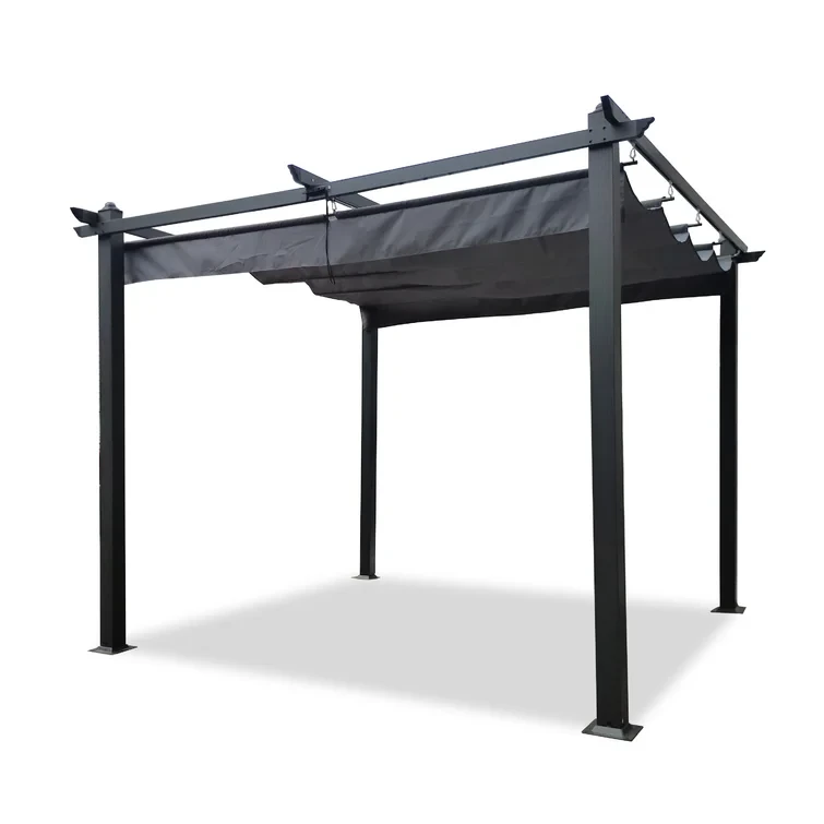 13 Ft. W x 10 Ft. D Aluminum Pergola with Canopy