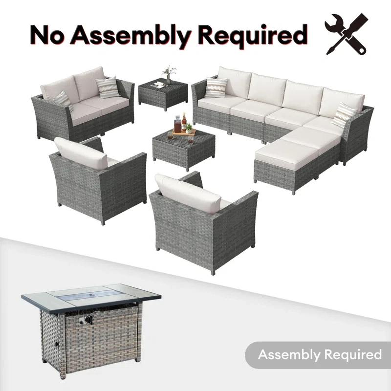 Koyno 10 - Person Outdoor Seating Group with Cushions