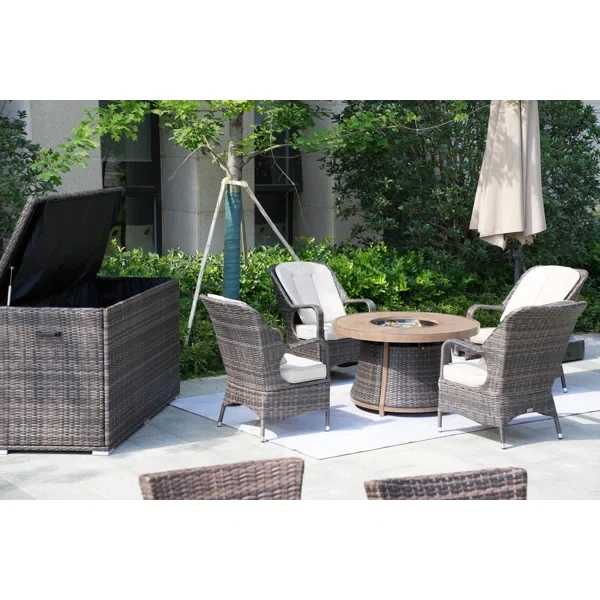 Areefa 4 - Person Outdoor Seating Group with Cushions